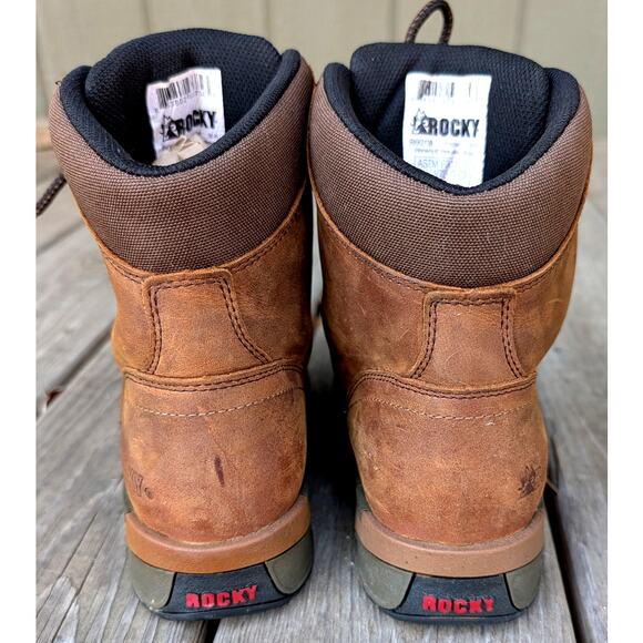 Rocky Aztec Women's 8 Composite Toe Waterproof Lace-up Work Boot 6” RKK0138 - Picture 4 of 11